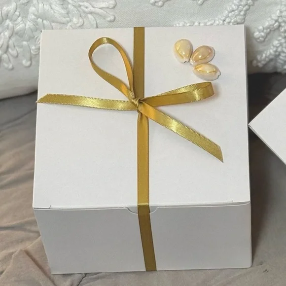 Hand Crafted Tropical Palm Leaf Print Trinket Shell Dish Green - Picture 6 of 6